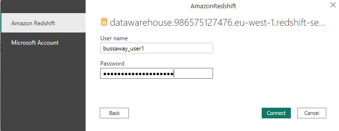Power BI: Load data buttons and preview